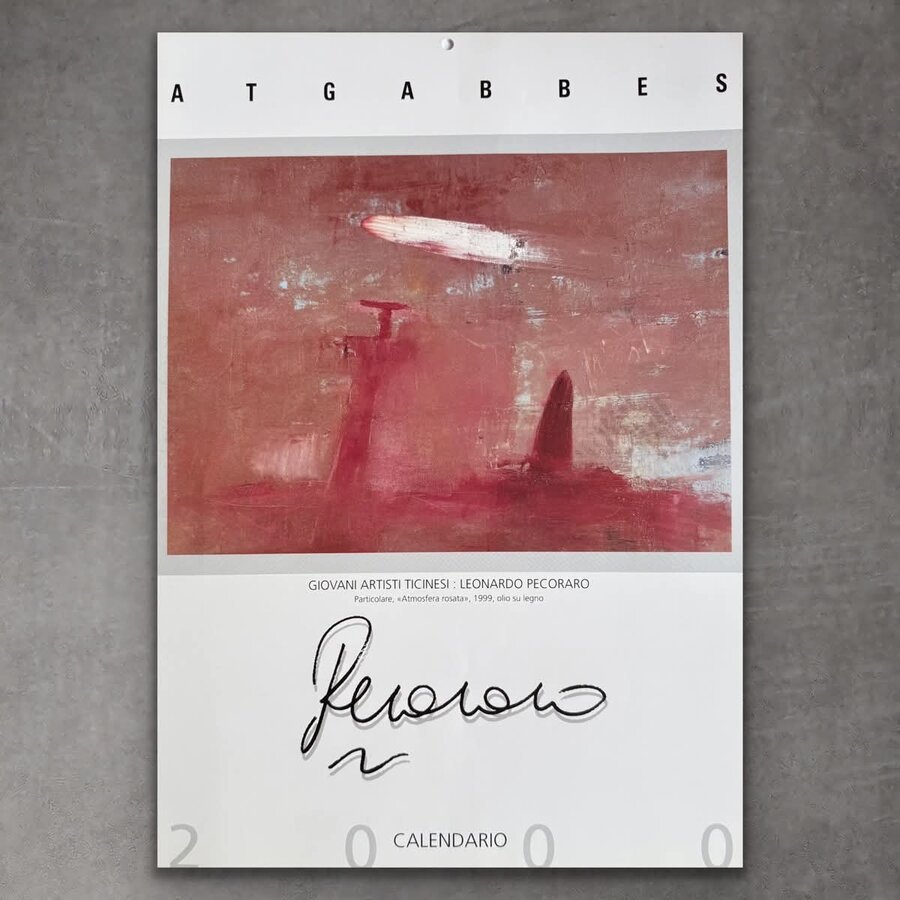 Calendario ATGABBES 2000 con opera di Leonardo Pecoraro