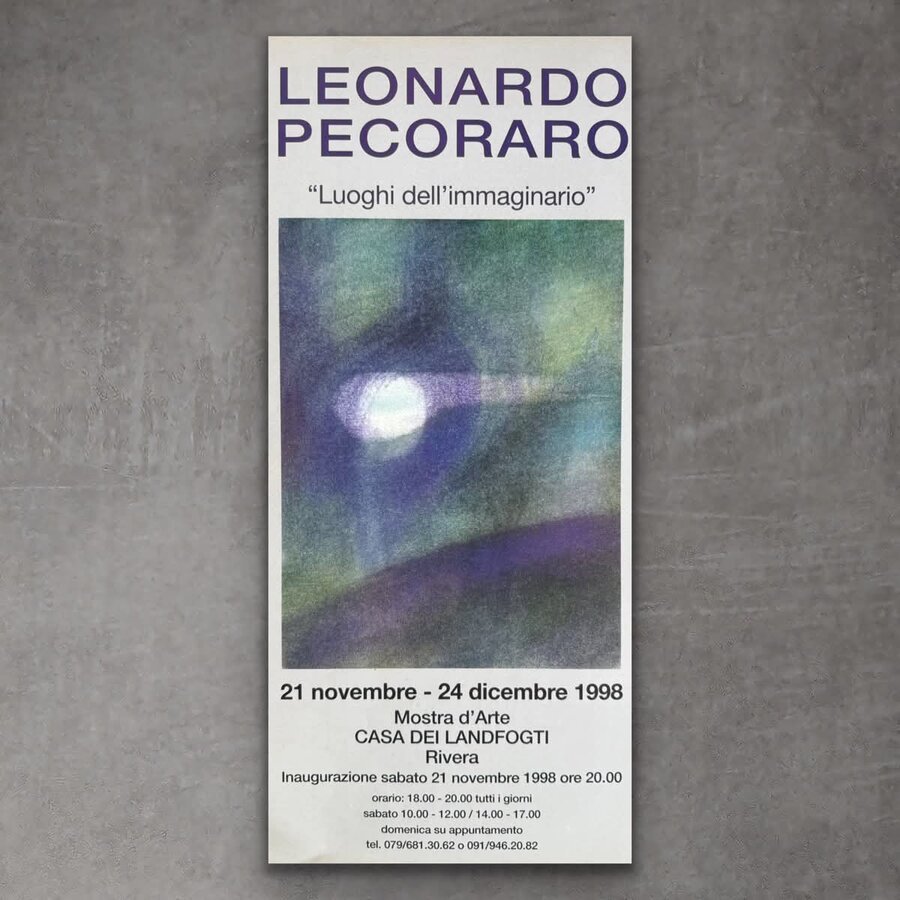 Manifesto Luoghi dell'immaginario, Casa dei Landfogti, Rivera, 1998