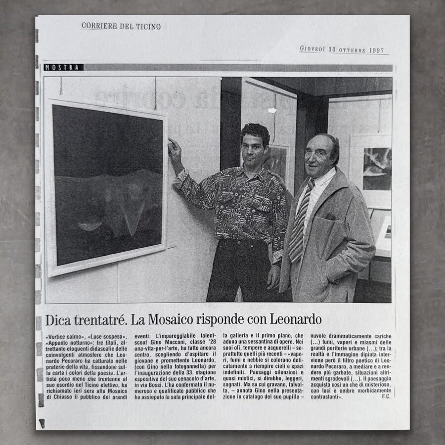 Corriere del Ticino, 1997: La Mosaico risponde con Leonardo